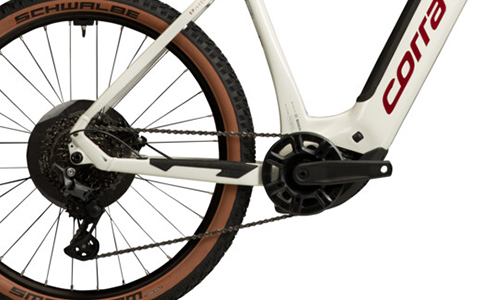 corratec e-power x-vert race wave detail