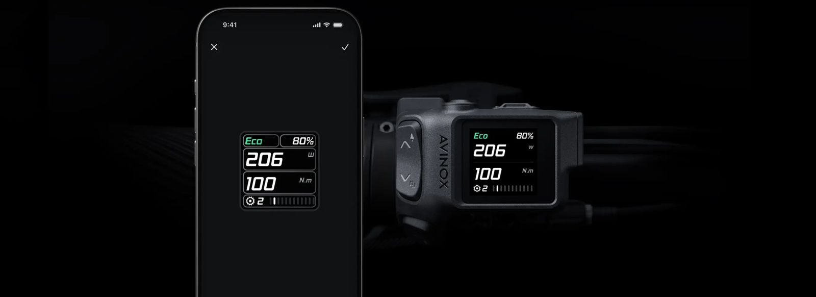 avinox handlebar display