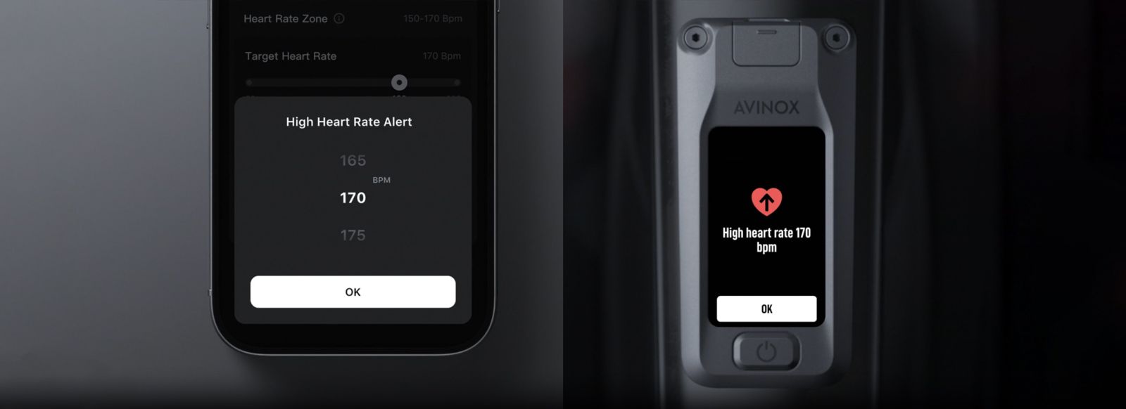 avinox m2 heart rate control