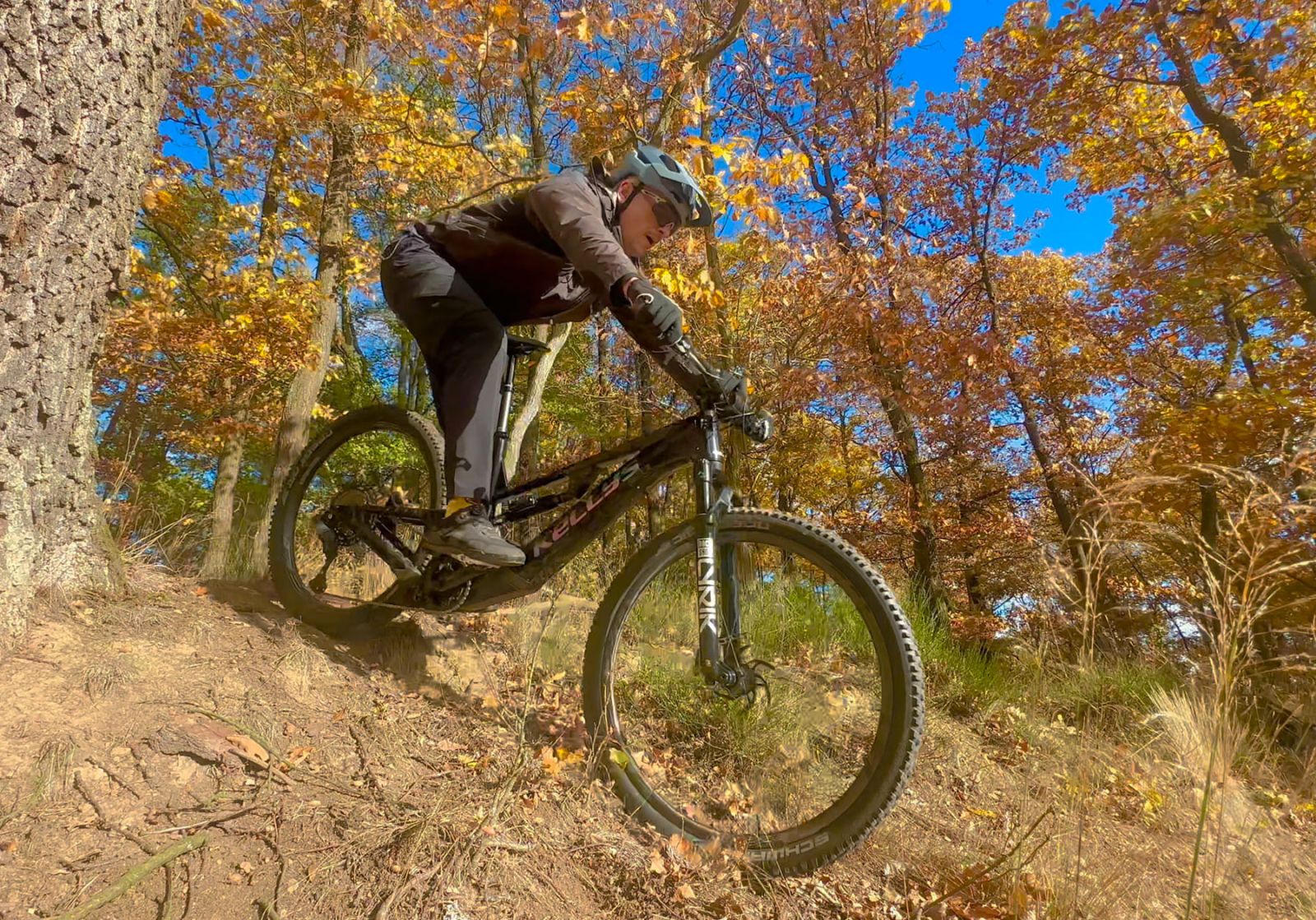 kellys theos f100 jezdec dolu