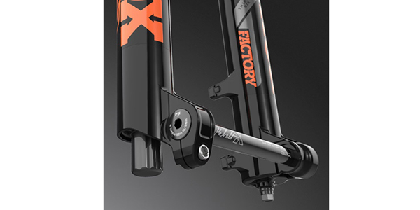 Fox Float 38 Performance Elite, 160mm travel, 44mm offset with Grip X2 damper custom tuned for Whyte, tapered steerer, 110mm x 15mm Boost, E-thru axle
